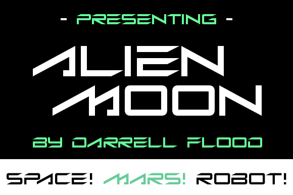 Alien Moon: The Futuristic Display Font for Bold Branding
