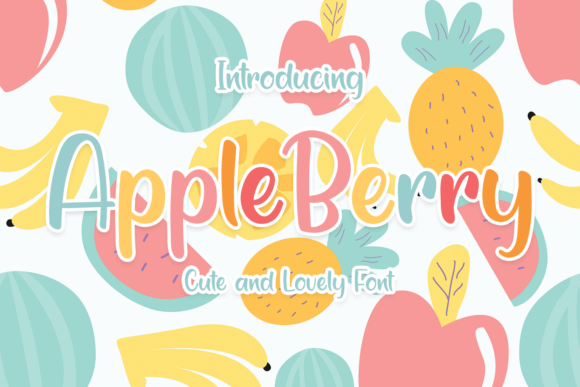 Apple Berry: A Playful Display Font for Modern Editorial Design