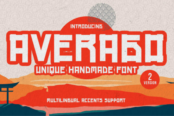 Averago Bold Display Font for Handmade Product Labels