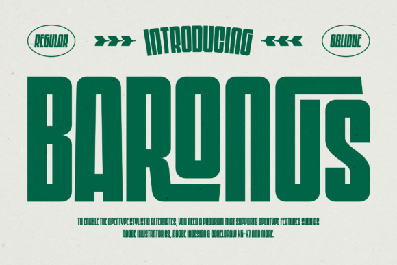 Barongs: The Bold Display Font for High-Impact Campaigns