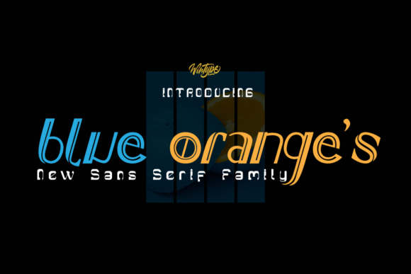 Blue Orange's: A Modern Display Font for Bold Branding
