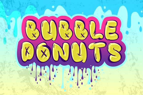 Bubble Donuts: A Graffiti Display Font for Bold Web Design