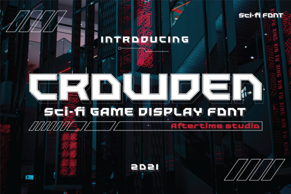 Crowden: The Bold Display Font for High-Tech Craft Projects