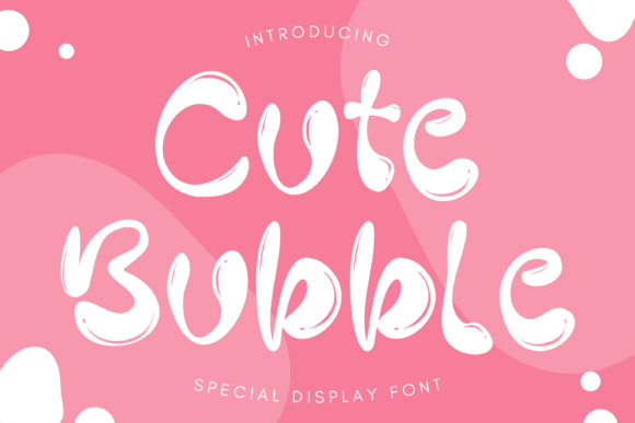 Cute Bubble Display Font for Engaging Social Media Graphics