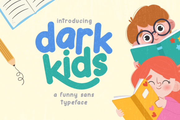 Dark Kids: A Friendly Display Typeface for Editorial Design