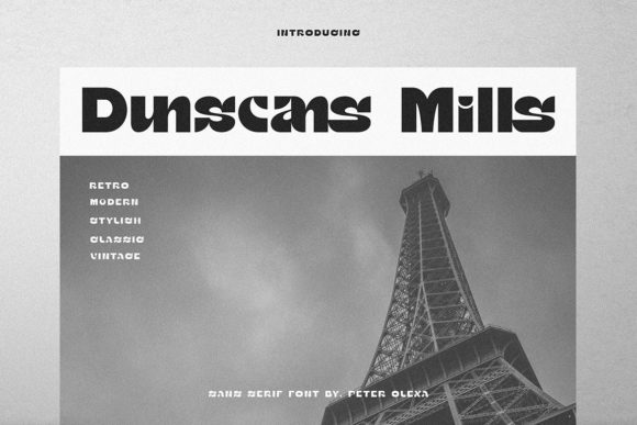 Dunscans Mills: The Bold Retro Display Font for Scroll-Stopping Campaigns