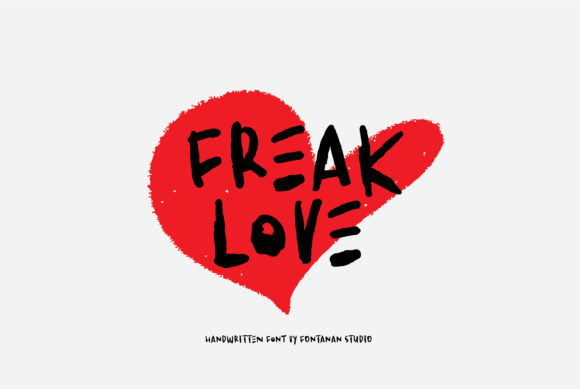Freak Love: A Bold Display Font for Modern Editorial Design