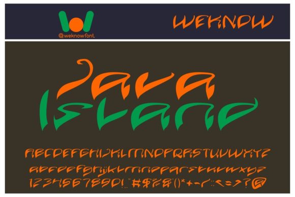 Java Island: The Whimsical Display Font for Bold Branding