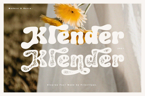 Klender Display Font for Modern Brand Campaigns