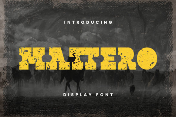 Mattero: A Bold Western Display Font for Makers