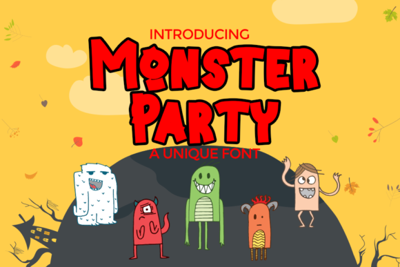 Monster Party: The Playful Display Font for Creative Branding
