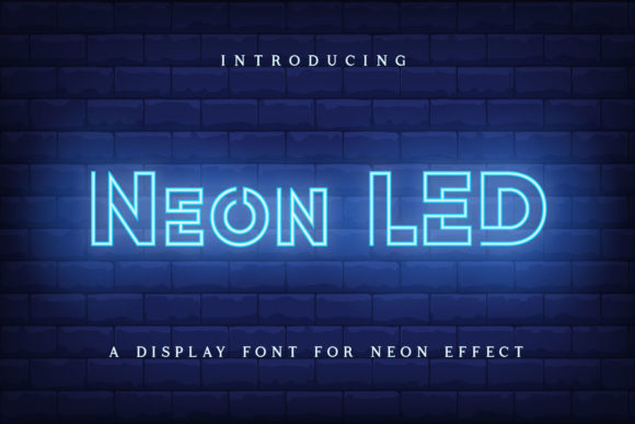 Neon Led: The Retro Display Font for Makers