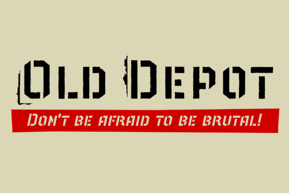 Old Depot: A Bold Display Typeface for Modern Web Design