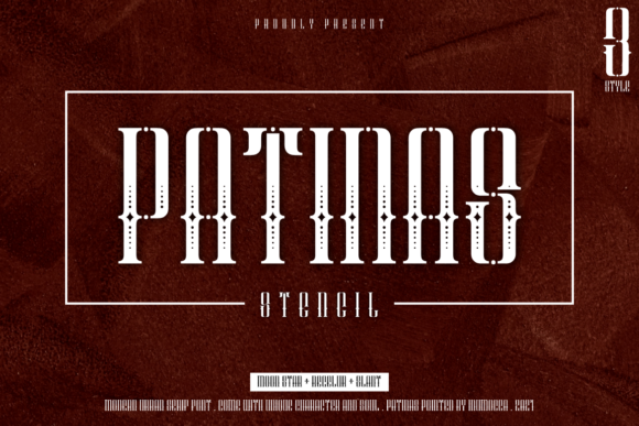 Patinas: A Vintage Western Display Font for Editorial Design