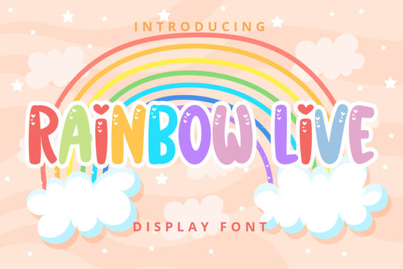 Rainbow Live: A Playful Display Typeface for Editorial Design