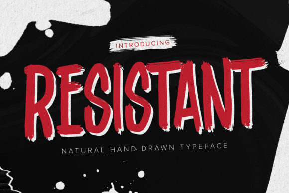 Resistant Brushed Display Typeface Review