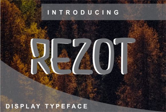 Rezot: The Creative Display Font for Modern Brand Identity