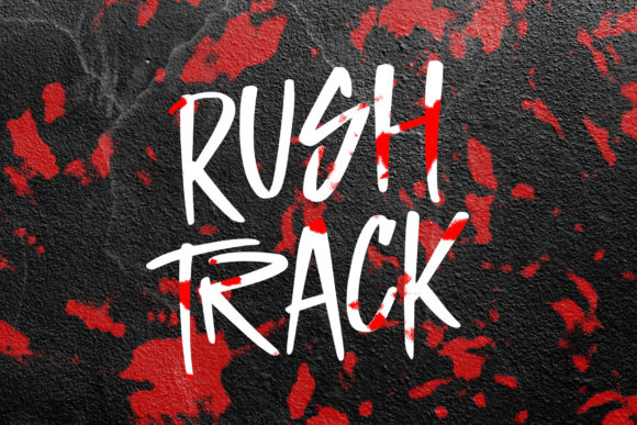 Rush Track: A Brushed Graffiti Typeface for Bold Editorial Design