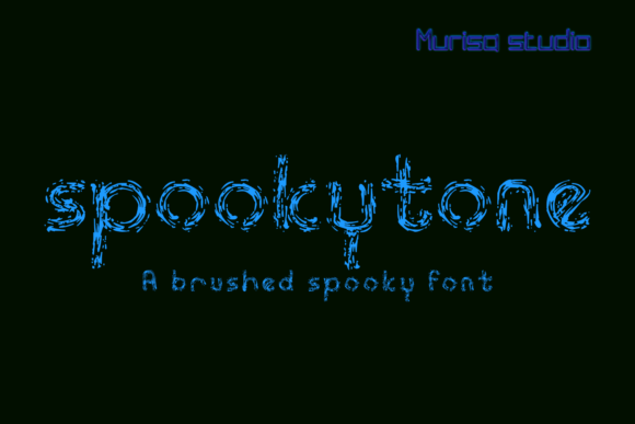 Spookytone: A Creepy Brushed Display Font for Spooky Designs