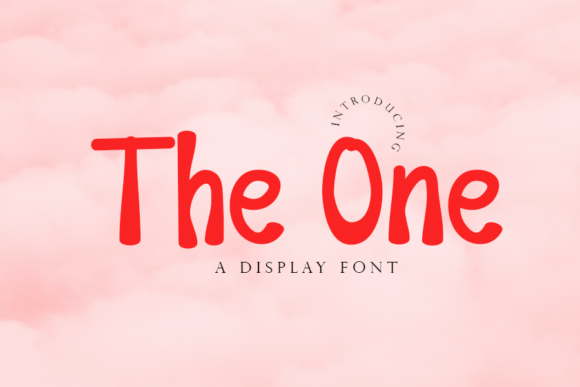 The One: A Quirky Display Font for Relaxed Branding