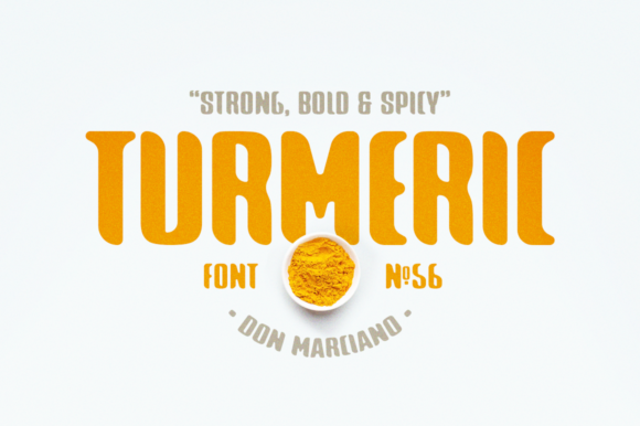 Turmeric Spicy: A Bold Display Font for High-Impact Web Design