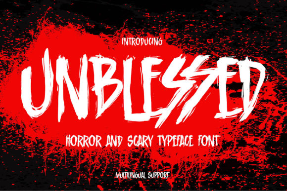 Unblessed: A Dark Display Typeface for High-Impact Campaigns