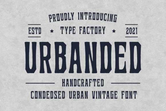 Urbanded: The Bold Display Font for Distinct Brand Identity