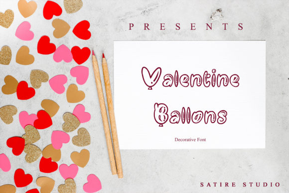 Valentine Ballons: The Perfect Display Font for Small Business Branding