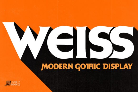 Weiss: A Bold Display Font for Futuristic Design