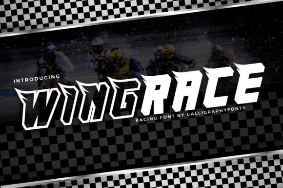 WingRace: The Bold Display Typeface for Creative Makers
